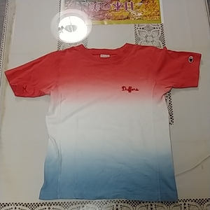 Champion reverse weave t-shirt チャンピオン リバースウィーブ Tシャツ size S DUFFFR コラボ slim グラデーション