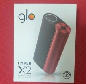 【新品未使用品】開封後発送 電子タバコ glo HYPER X2 ブラックレッド グロー ハイパー エックスツー 電子たばこ