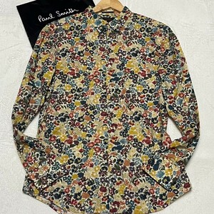 未使用級/Lサイズ◆最高級【圧巻の花柄】ポールスミス コレクション 長袖シャツ Paul Smith Collection 総柄 フラワー ボタニカル