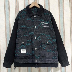  piece . regular price 6 ten thousand FRANKLIN MUSK* America * New York departure jacket fine quality . manner switch soft total pattern ethnic style outer Trend size 4