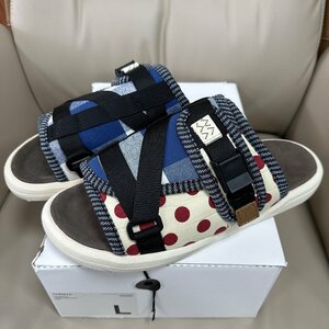 新品未使用 参考定価6万 VISVIM ビズビム CHRISTO COLLAGE John Mayer 靴 クリスト サンダル スリッパ シューズ 中村ヒロキ サイズL