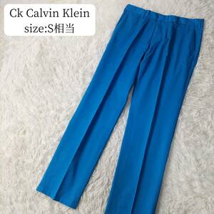 CK Calvin Klein カジュアルパンツ ライトブルー 水色 Sサイズ相当 メンズ ボトムス モード シーケー・カルバンクライン