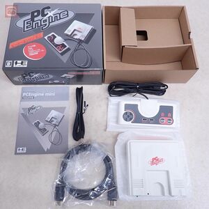 1円〜 未使用 美品 PCE PCエンジン ピーシーエンジン ミニ PC Engine mini 本体 HTG-008 コナミ ホリ KONAMI HORI 箱説付【20