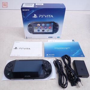 1 jpy ~ operation goods serial coincidence PS VITA PlayStation Vita body PCH-2000 blue black Sony SONY box opinion memory card 8GB attaching [10