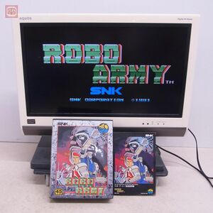 1 jpy ~ operation goods NG Neo geo ROM Robot Army ROBO ARMYes*en* Kei SNK box opinion attaching [10
