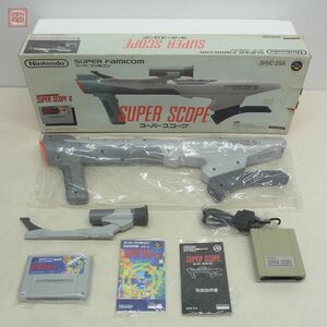 未使用 SFC スーパーファミコン スーパースコープ SHVC-013 SUPER SCOPE ニンテンドー 任天堂 Nintendo 箱説/ソフト付【40