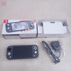 動作品 NSW ニンテンドー Switch Lite スイッチ ライト 本体 HDH-001 グレー GRAY 任天堂 Nintendo 箱付【10