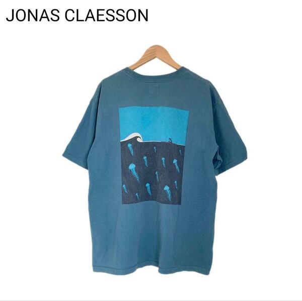 JONAS CLAESSON　Tシャツ　くらげ　深海　プリント　Lサイズ