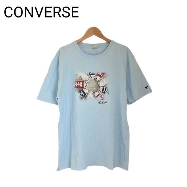 CONVERSE　Tシャツ　プリント　スニーカー　チャックテイラー　XLサイズ