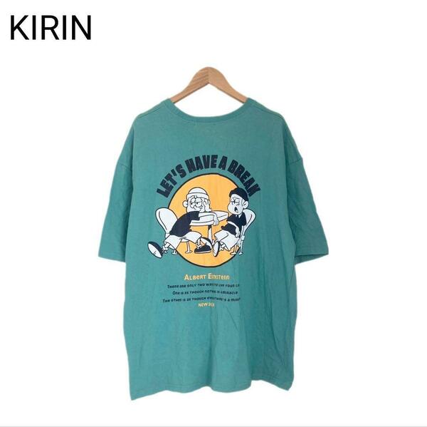 KIRIN　キャラクターTシャツ　韓国　イラスト　プリント　XLサイズ相当