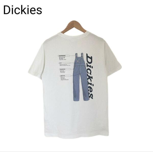 Dickies　Tシャツ　プリント　デニムサロペット　オーバーオール　Sサイズ