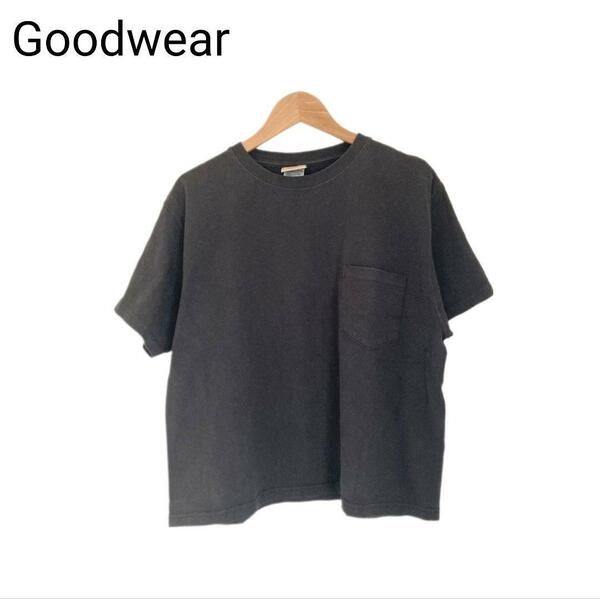 Goodwear　Tシャツ　アメカジ　アメリカ製　US古着　ポケット付　Mサイズ