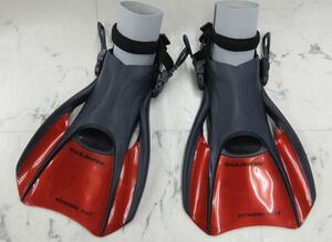  shredder fins BB& snorkeling for size L/~28.5cm red ankle with strap .US diver s