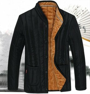 裏起毛ジャケット メンズ ブルゾン ジップパーカー 防寒 アウター ジャケット 裏起毛 コート 暖か 寒さ対策 無地 XL~4XL