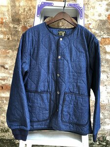 OKONKWO brown's beach Jacket アメカジ カバーオール デニムジャケット ゆったり 大きいサイズ キルティング 綿入れ 秋冬服 S