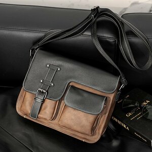  commuting correspondence new goods mesenja- back leather shoulder bag by far possible to use two . pocket storage eminent practical multifunction 