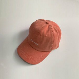  アメカジ ストリート 野球帽 帽子 キャップ ハット メンズ レディース ユニセックス シンプル カジュアル オレンジ