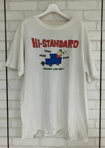 ヴィンテージ Hi-STANDARD PIZZA OF DEATH Tシャツ 98年〜00年頃 L サイズ ハイスタ ハイスタンダード ピザオブデス Ｌsize 古着