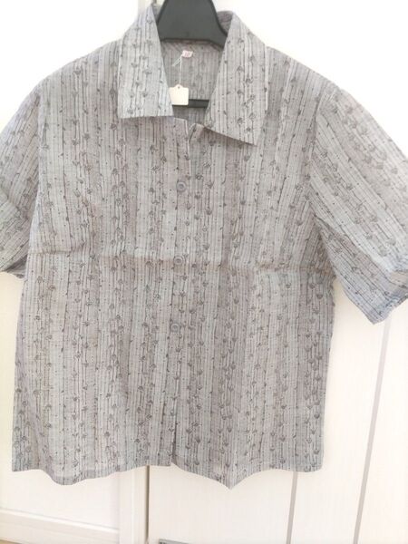 新品 シニア向け 13号 半袖 シャツ 半袖ブラウス