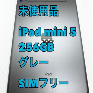 【未使用品】iPad mini 5／256GB／グレー／SIMフリー　Wi-Fi + Cellular