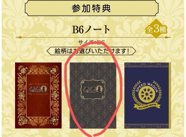 ジョジョの奇妙な冒険 JOJO WORLD Quizzes SPW財団入団試験 B6ノート 黒