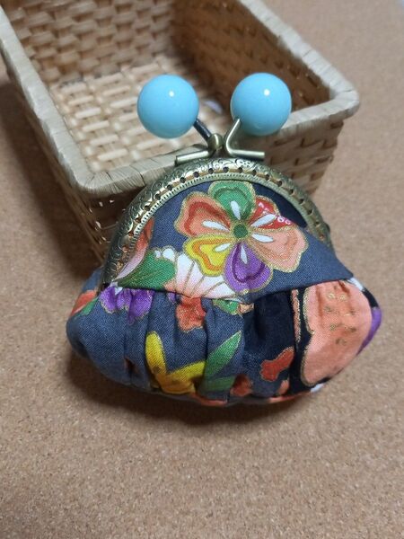 ◇ ポーチ がま口 ハンドメイド 和柄 ◇
