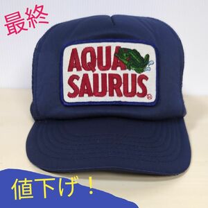 6-⑤ AQUASAURUS アクアザウルス メッシュキャップ　刺繍ロゴ