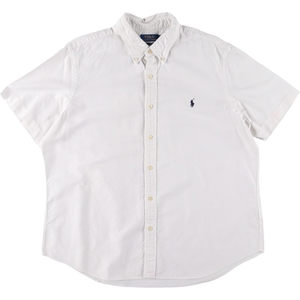 古着 ラルフローレン Ralph Lauren POLO RALPH LAUREN CLASSIC FIT 半袖 ボタンダウンシャツ メンズXL /eaa453072