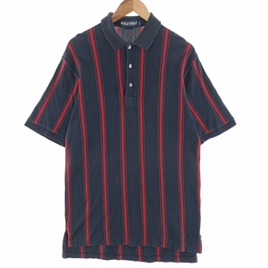 古着 ラルフローレン Ralph Lauren POLO GOLF ポロゴルフ 半袖 ストライプ ポロシャツ メンズM /eaa400397