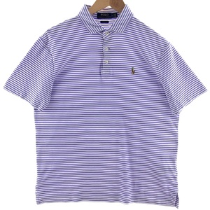 古着 ラルフローレン Ralph Lauren POLO RALPH LAUREN CLASSIC FIT 半袖 ボーダー ポロシャツ メンズS /eaa381502