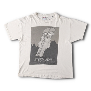 古着 90年代 ヘインズ THE SIMPSONS シンプソンズ ETERNUDIE パロディ キャラクタープリントTシャツ メンズXL ヴィンテージ /evb005522
