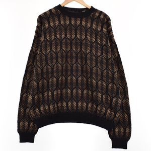  б/у одежда claibone общий рисунок хлопок вязаный свитер USA производства мужской XL /eaa344423 [SS2406]