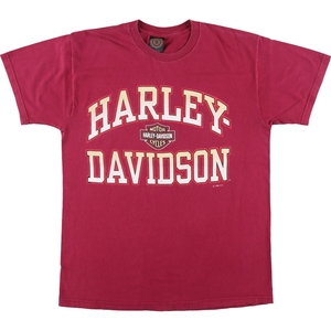 古着 90年代 ハーレーダビッドソン Harley-Davidson モーターサイクル バイクTシャツ USA製 メンズL ヴィンテージ /eaa453379