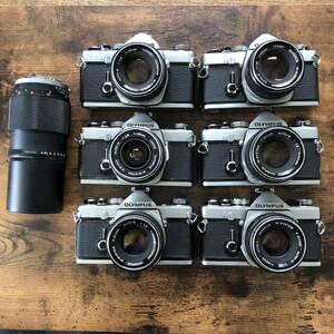 まとめ OLYMPUS M-1 ボディ6台 M-SYSTEM レンズ7個セット / オリンパス OM-1 初期 希少 フィルムカメラ #8996