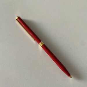 5.デュポン　ボールペン 筆記用具 ボルドー 赤色　文房具 