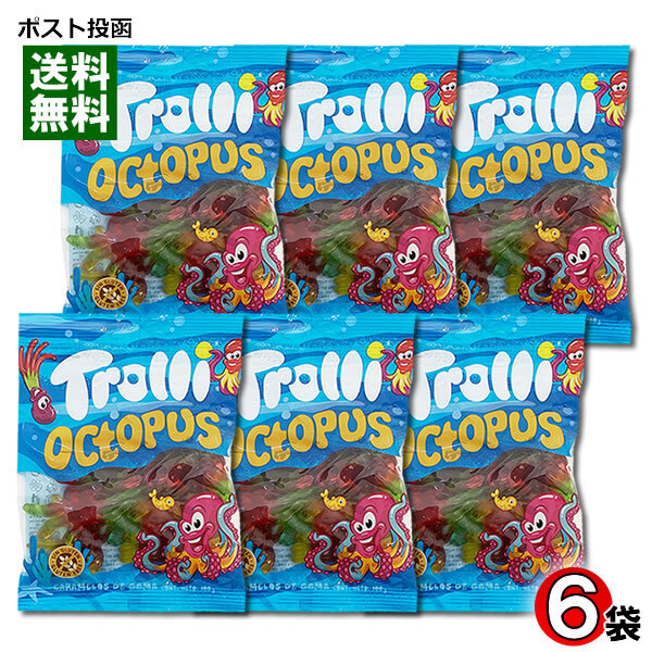 Trolli トローリ オクトパスグミ 6袋まとめ買いセット 輸入菓子