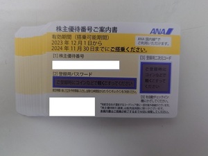 ANA 全日空 株主優待券 ２０枚 有効期限１１月３０日搭乗 レターパックライトのみ送料無料