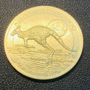 金貨　古銭　イギリス　2015年　エリザベス2世女王　カンガルー　イギリス領オーストラリア　記念メタル　硬貨　コイン