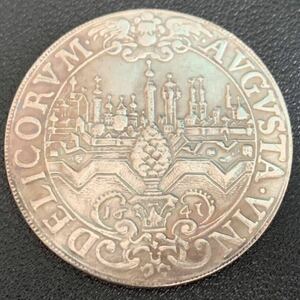 銀貨　古銭　ドイツ　1641年　フェルディナンド三世　松　翼　町　大型　コイン　硬貨　記念幣