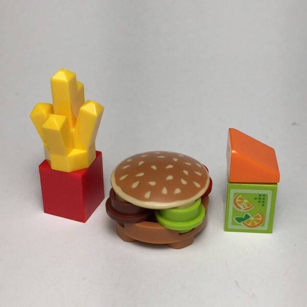 LEGO ハンバーガー ポテト オレンジジュース