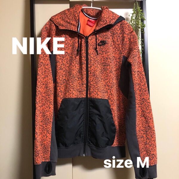 最終価格 良品 NIKE ジップアップパーカー フーディー 裏起毛 M