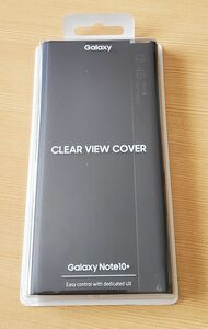 Galaxy Note10+ Clear View Cover　純正カバー　ブラック