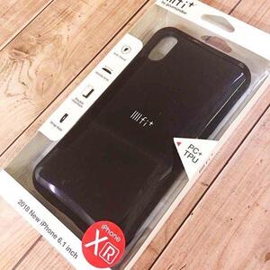 ★外箱痛みアリ★訳あり価格★ 送料無料:特価 IIFT29BK iPhoneXR 黒 イーフィット スマホケース ((外箱に擦り傷あり特価))) 