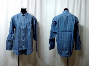 #USED# Dior # men's shirt cutter shirt dress shirt stripe blue size M