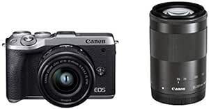 Canon ミラーレス一眼カメラ EOS M6 Mark II ダブルズームキット シルバー EOSM6MK2SL-WZK