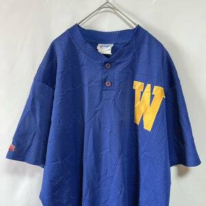MAJESTIC マジェスティック　80~90’s USA製 ゲームシャツ　半袖Tシャツ　ヴィンテージ ワッペン　サイズXL