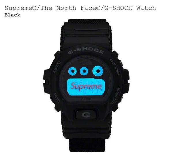 新品Supreme The North Face G-SHOCK Watch Blackシュプリーム ノースフェイス Gショック
