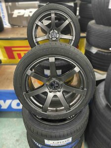 中古ホイール ENKEI 18インチ + 新品タイヤ TOYO PROXES SPORT２ 225/45R18 2023年製 4本セット！クラウン,マークＸ,カムリ,etc.