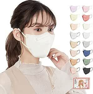 [MIR] 3D立体マスク 52枚 不織布 マスク耳が痛くならない 使い捨てマスク 立体構造 カラーマスク 3d 立体型 布マスク