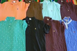 SSH-BNPS16 ブルックスブラザーズ Brooks Brothers 半袖ポロシャツ 無地 プレーン 柄￥1～ビンテージUS古着卸セット業者まとめ売り